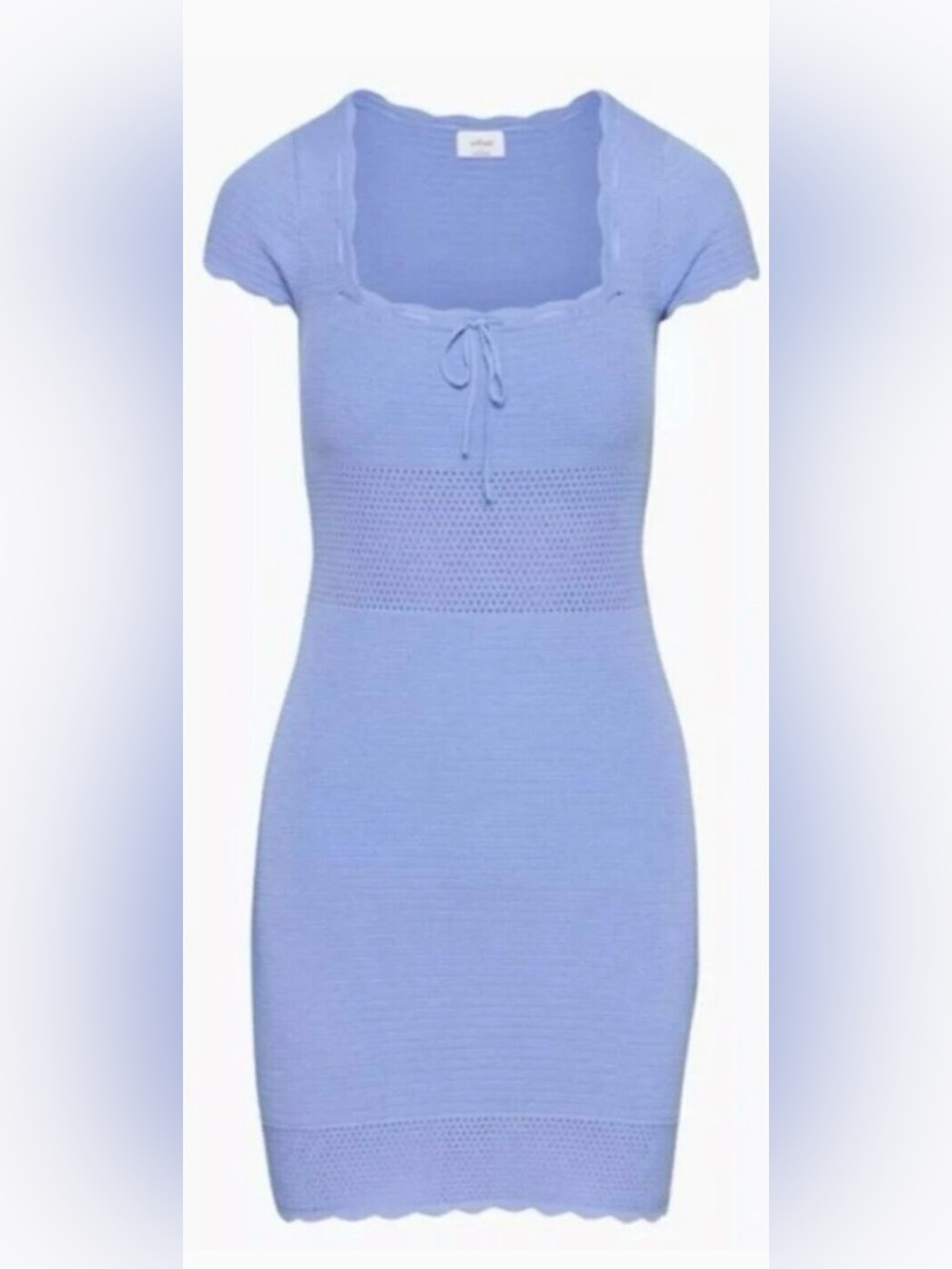 Wilfred “Reception” Knit crochet minidress